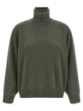 Green Knitted Turtle Neck Sweater 1