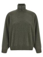 Green Knitted Turtle Neck Sweater 1