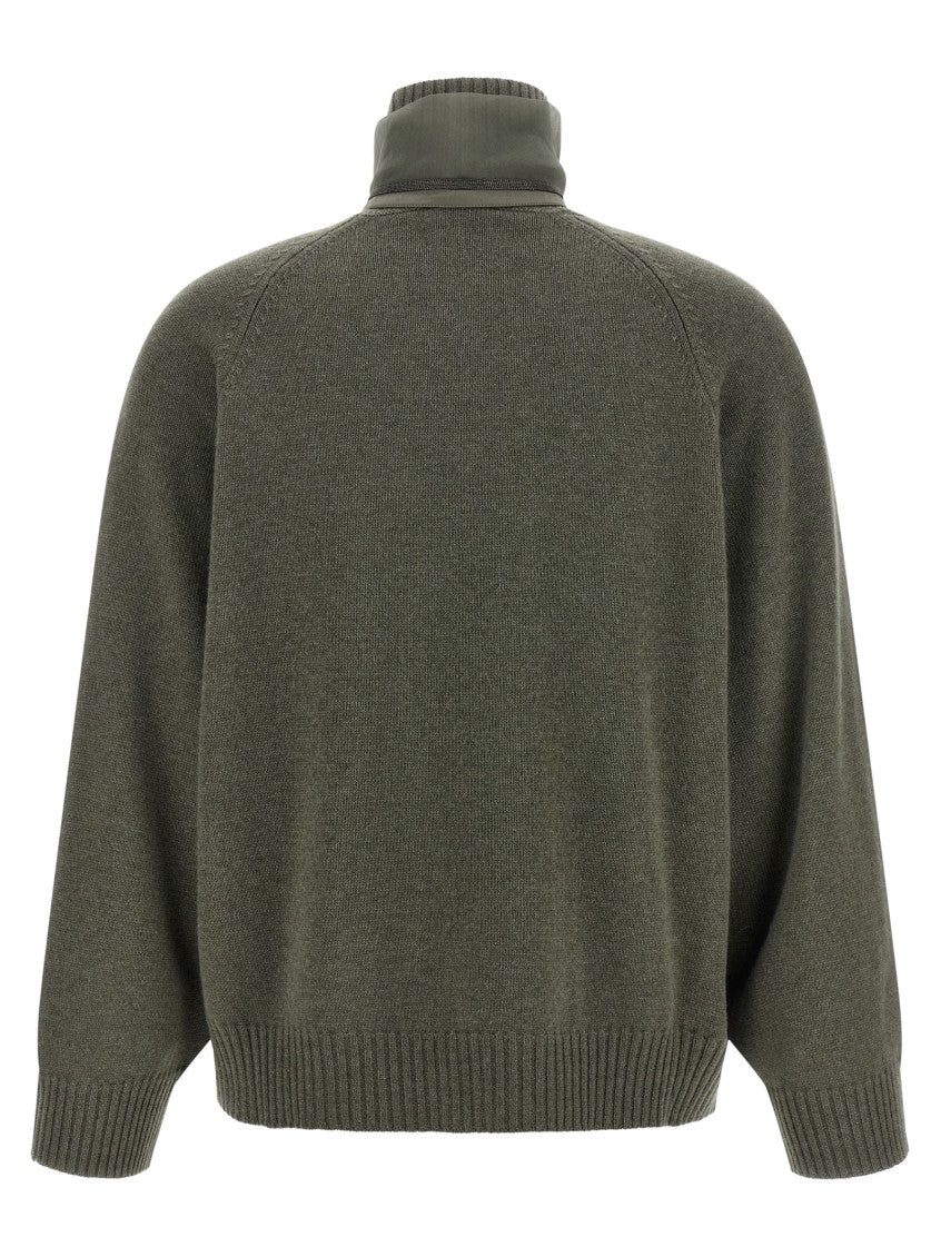 Green Knitted Turtle Neck Sweater 2