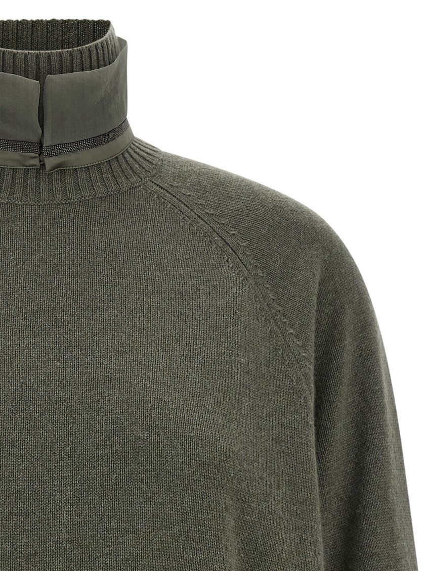 Green Knitted Turtle Neck Sweater 3
