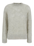 Grey Embellished Crew Neck Sweater 1