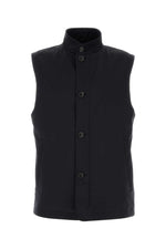 Midnight Blue Sleeveless Jacket 1