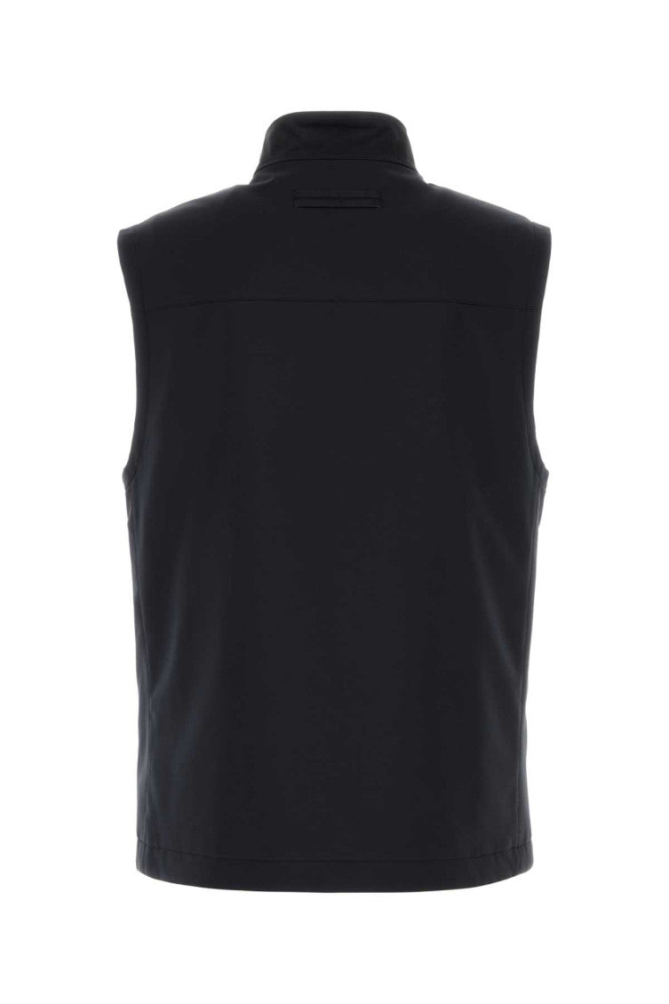 Midnight Blue Sleeveless Jacket 2