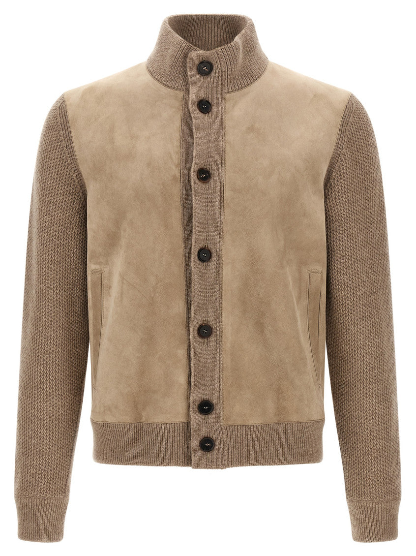 Beige Button-Up Cardigan 1