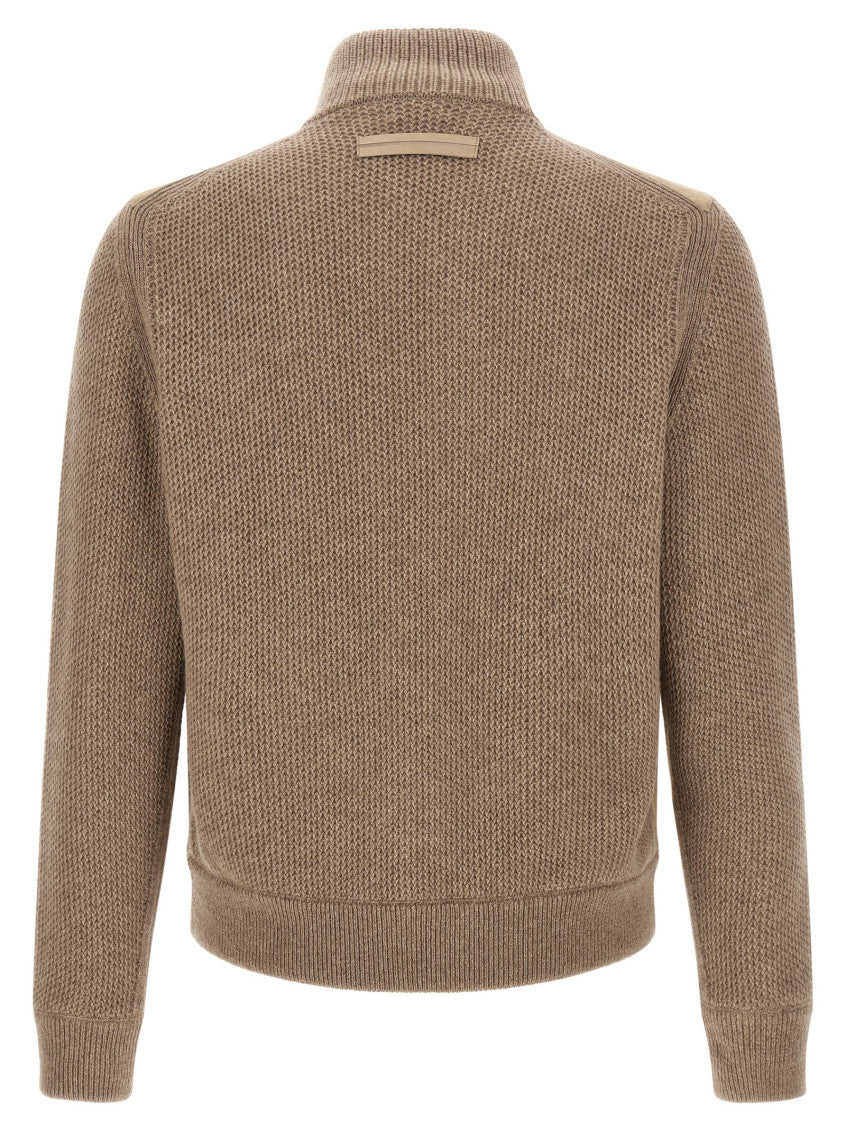 Beige Button-Up Cardigan 2