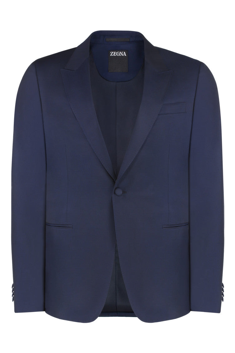 Blue Peaked Lapel Suit 2