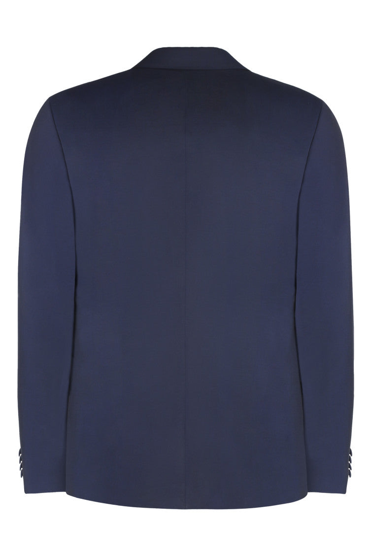 Blue Peaked Lapel Suit 3