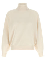Off White Knitted Turtle Neck Sweater 1