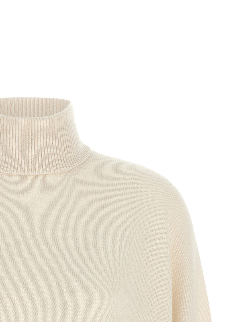 Off White Knitted Turtle Neck Sweater 3