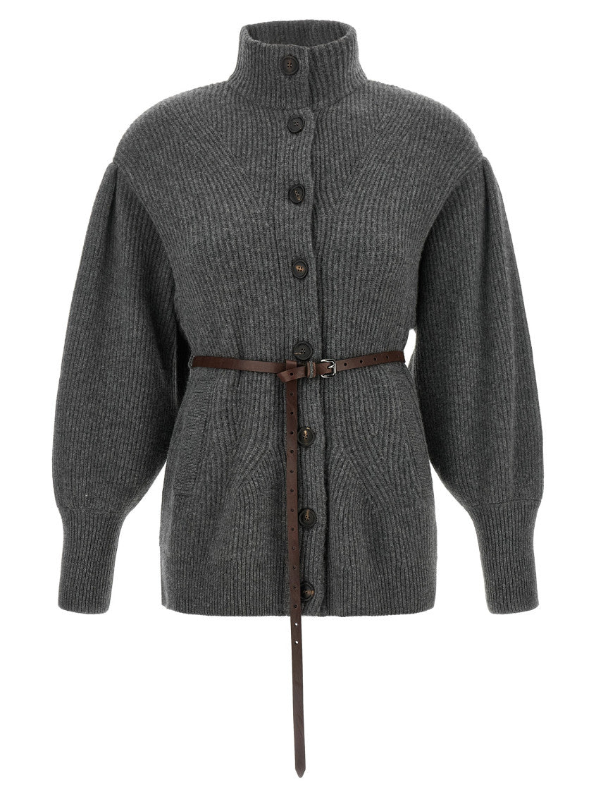 Grey Knitted Turtle Neck Sweater 1