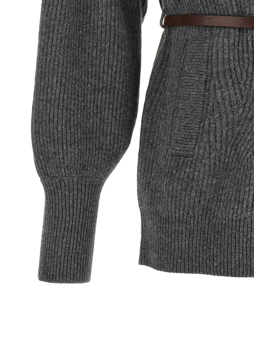 Grey Knitted Turtle Neck Sweater 4