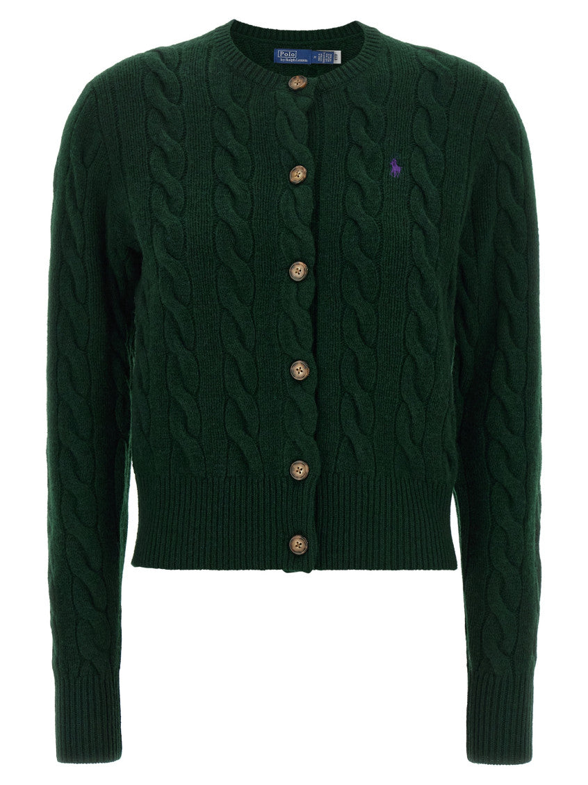 Green Knitted Crew Neck Sweater 1