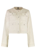 Off White Round Neck Jacket 1