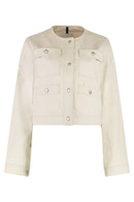 Off White Round Neck Jacket 1
