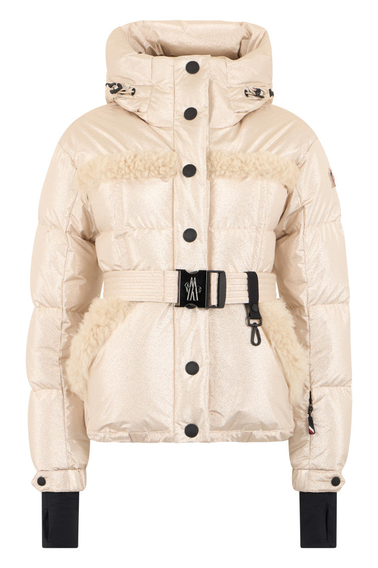 Beige Solid Hood Jacket 1