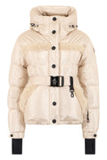 Beige Solid Hood Jacket 1