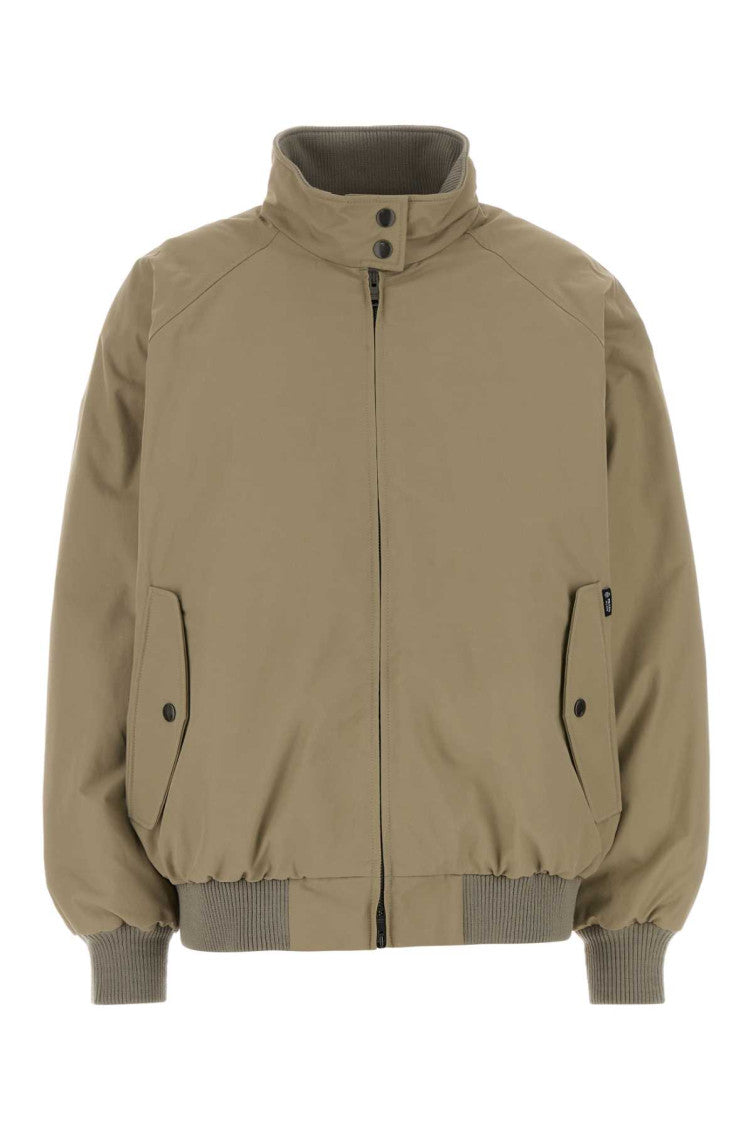 Khaki Mock Collar Jacket 1