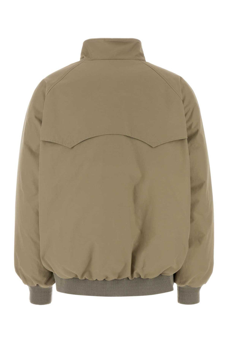 Khaki Mock Collar Jacket 2
