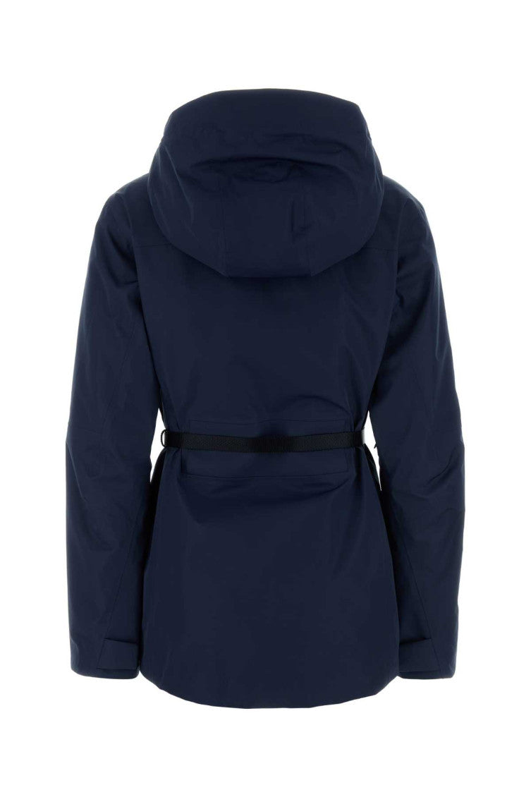 Blue Solid Hood Jacket 2