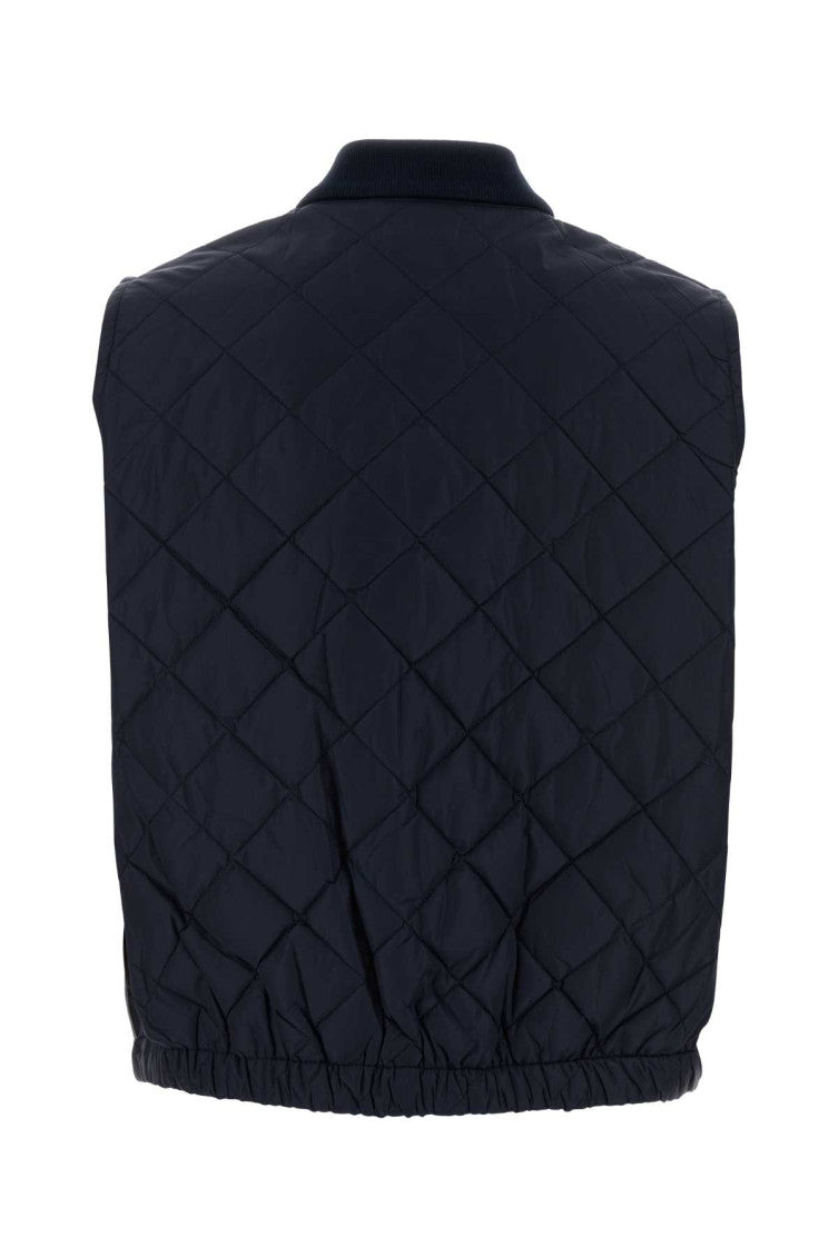 Blue Mandarin Collar Jacket 2