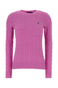 Pink Knitted Crew Neck Sweater 1