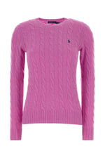 Pink Knitted Crew Neck Sweater 1