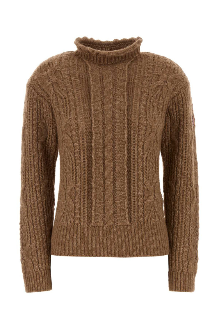 Brown Knitted Turtle Neck Sweater 1