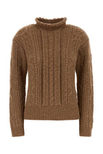 Brown Knitted Turtle Neck Sweater 1