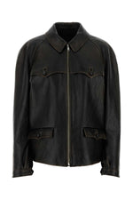 Black Shirt Collar Jacket 1