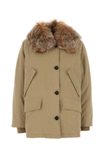 Beige Shirt Collar Jacket 1