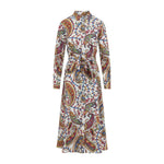 Multi Color Paisley-print Shirt-Dress 1
