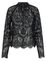 Black Regular Lace Shirt 1