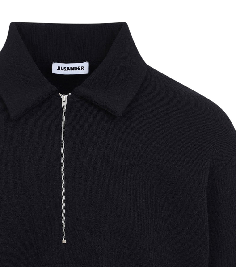 Blue Half Zip Sweatshirt 3