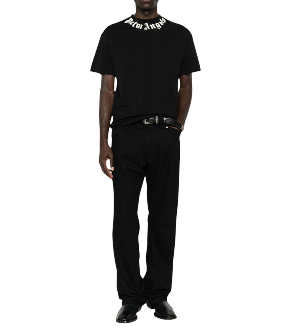 Black Logo Crew Neck T-Shirt 2