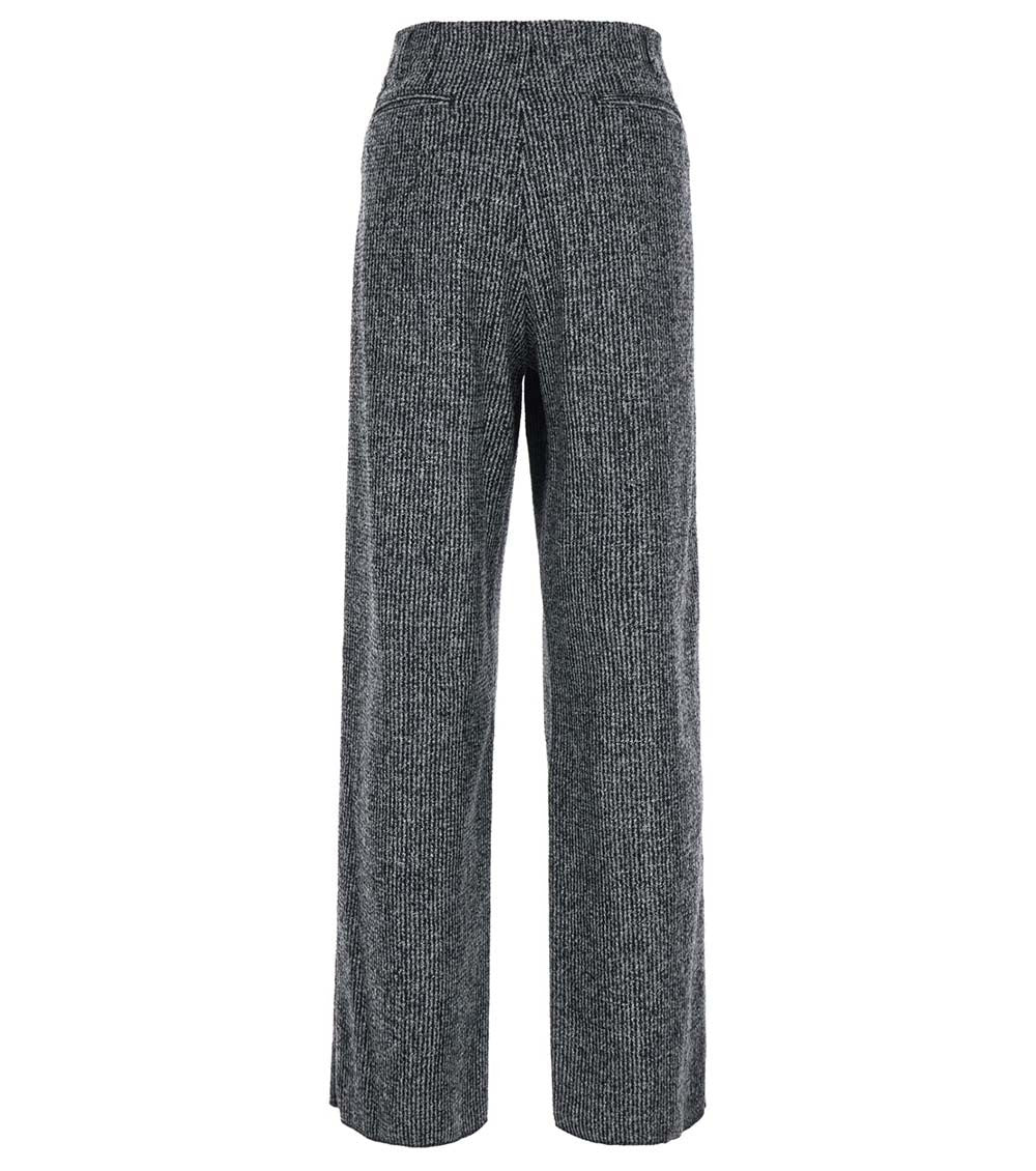 Grey Textured Trousers 2