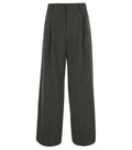 Dark Grey Pleated Trousers 1