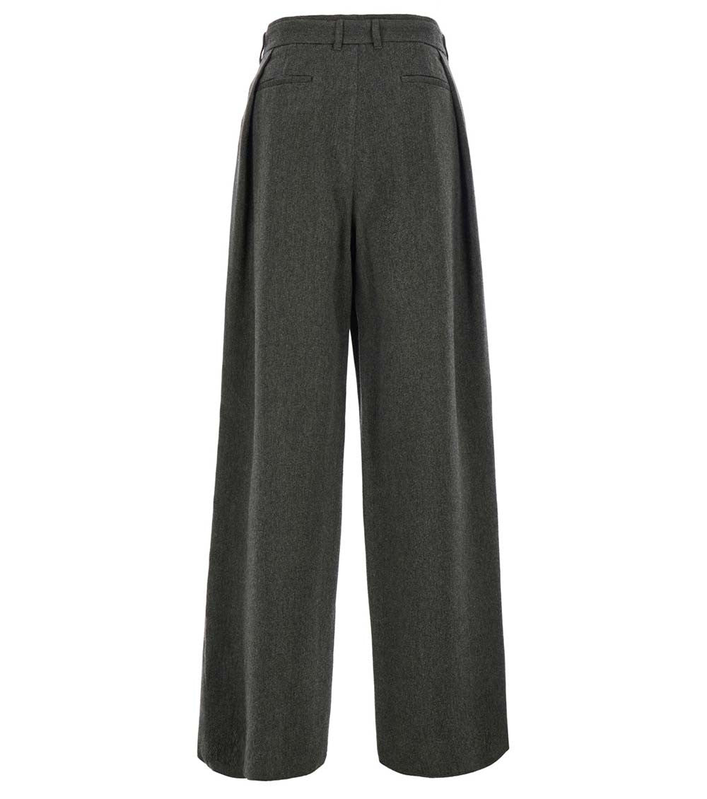 Dark Grey Pleated Trousers 2