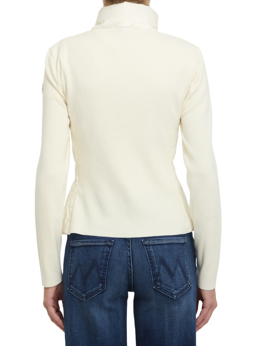 White Turtle Neck Cardigan 2