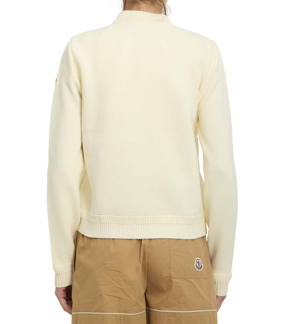 Beige Turtle Neck Cardigan 2