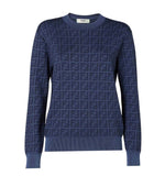 Blue Crew Neck Sweater 1