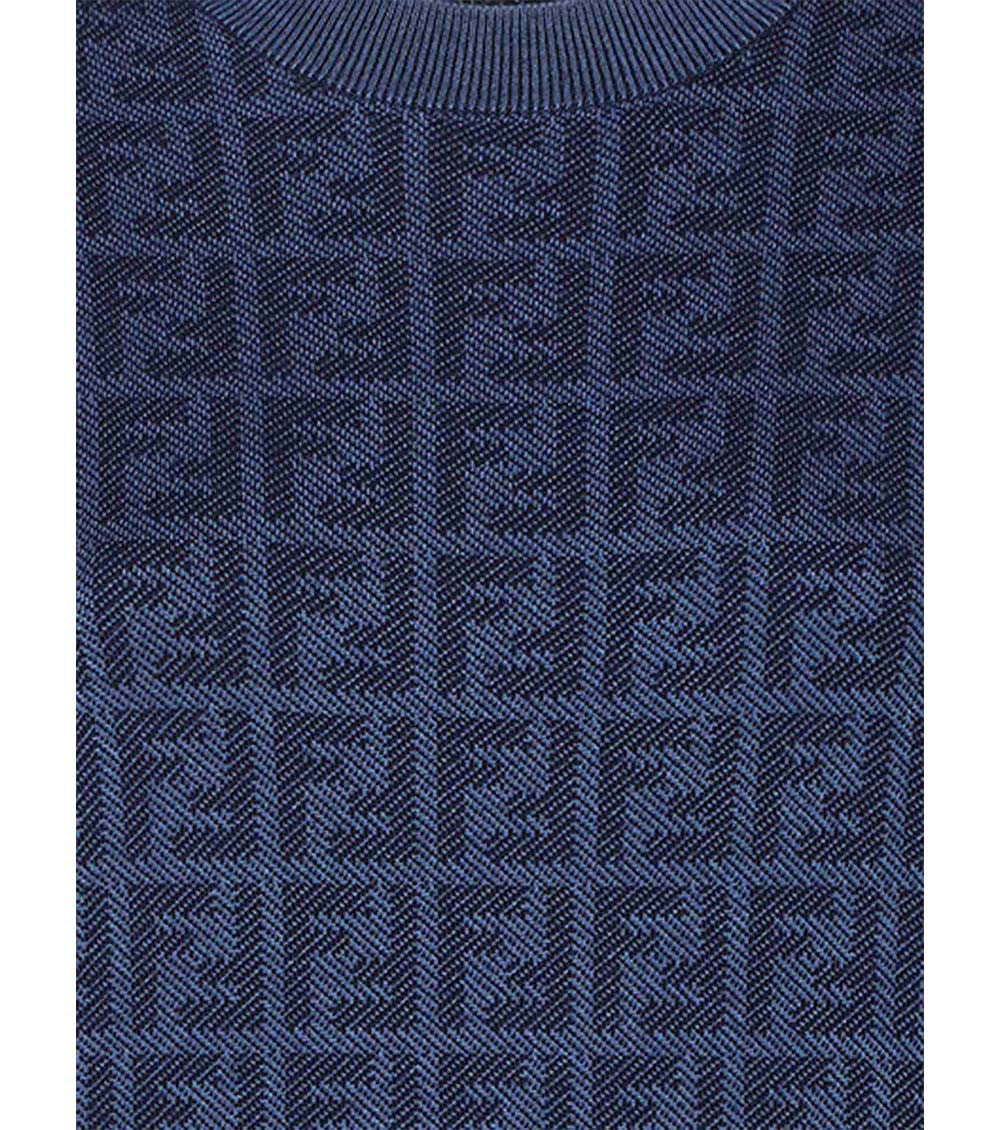 Blue Crew Neck Sweater 3