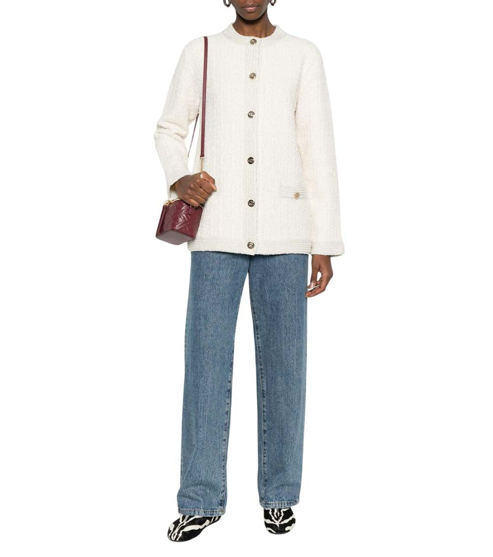 Off White Round Neck Sweater 2