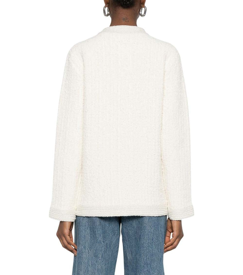 Off White Round Neck Sweater 3