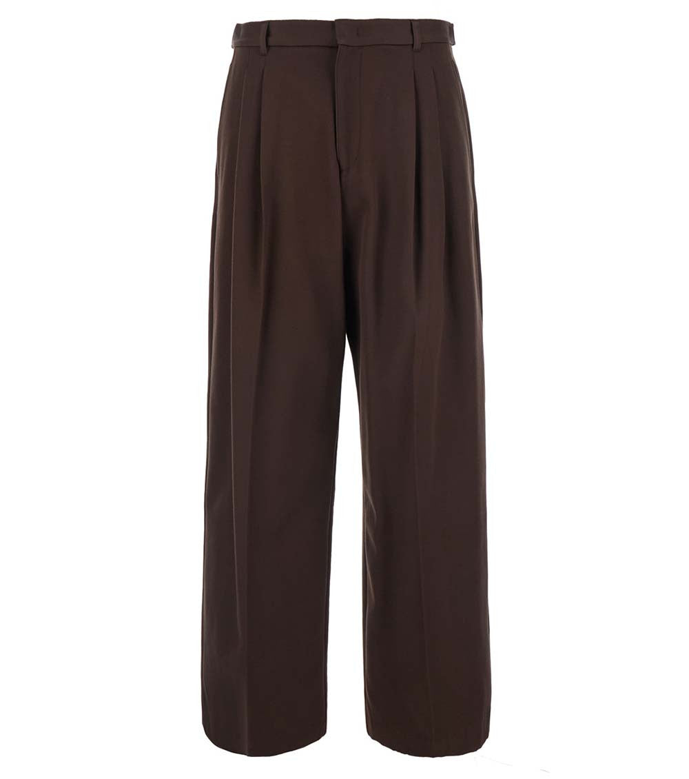 Brown High Rise Trousers 1