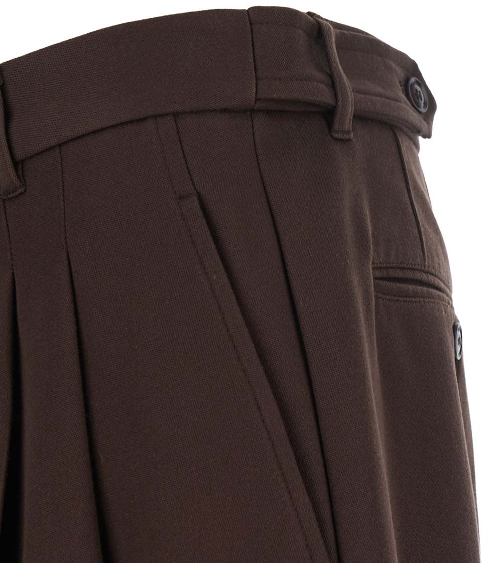 Brown High Rise Trousers 3