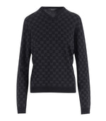 Black V Neck Sweater 1