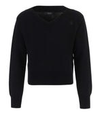 Black V Neck Sweater 1