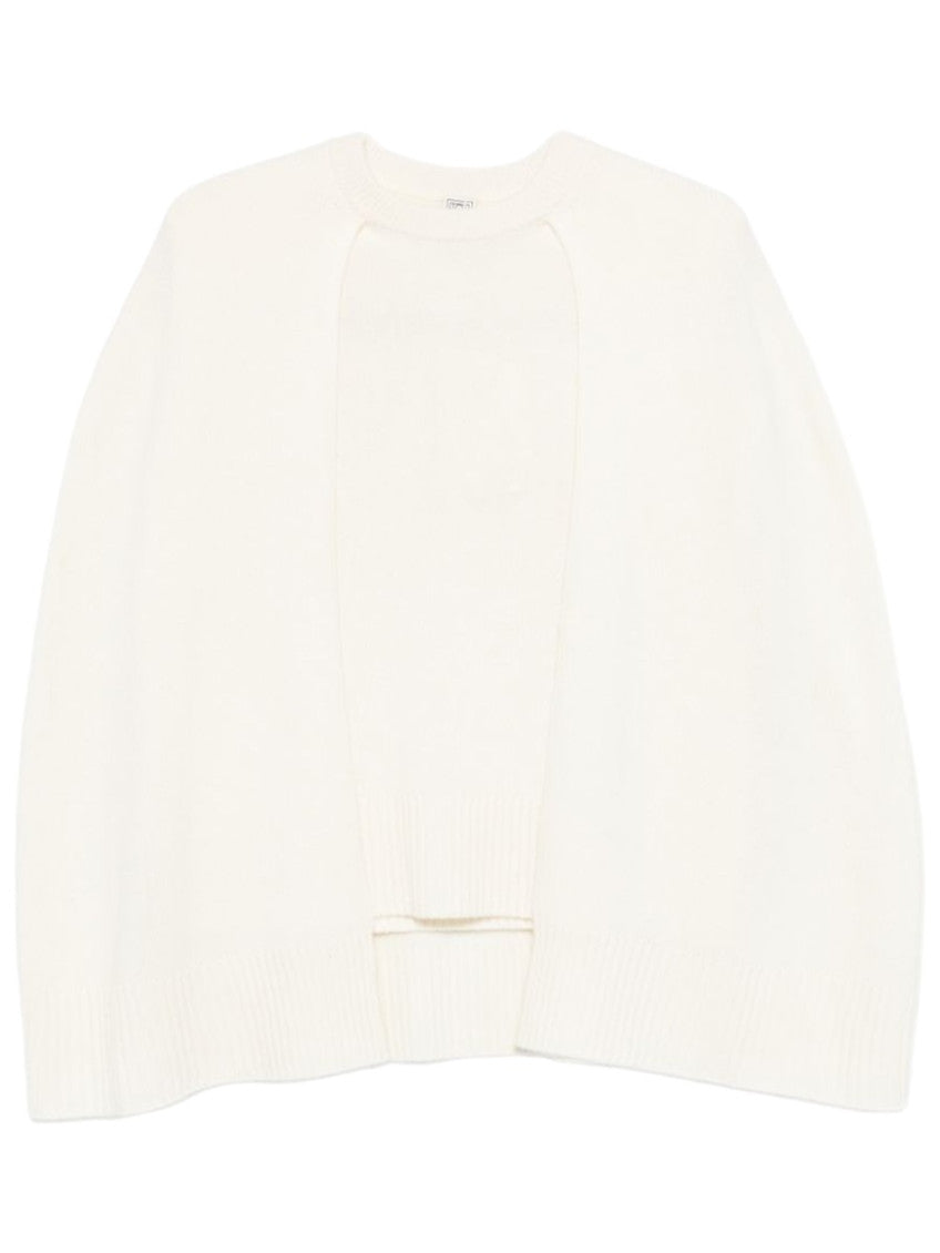 White Crew Neck Sweater 1