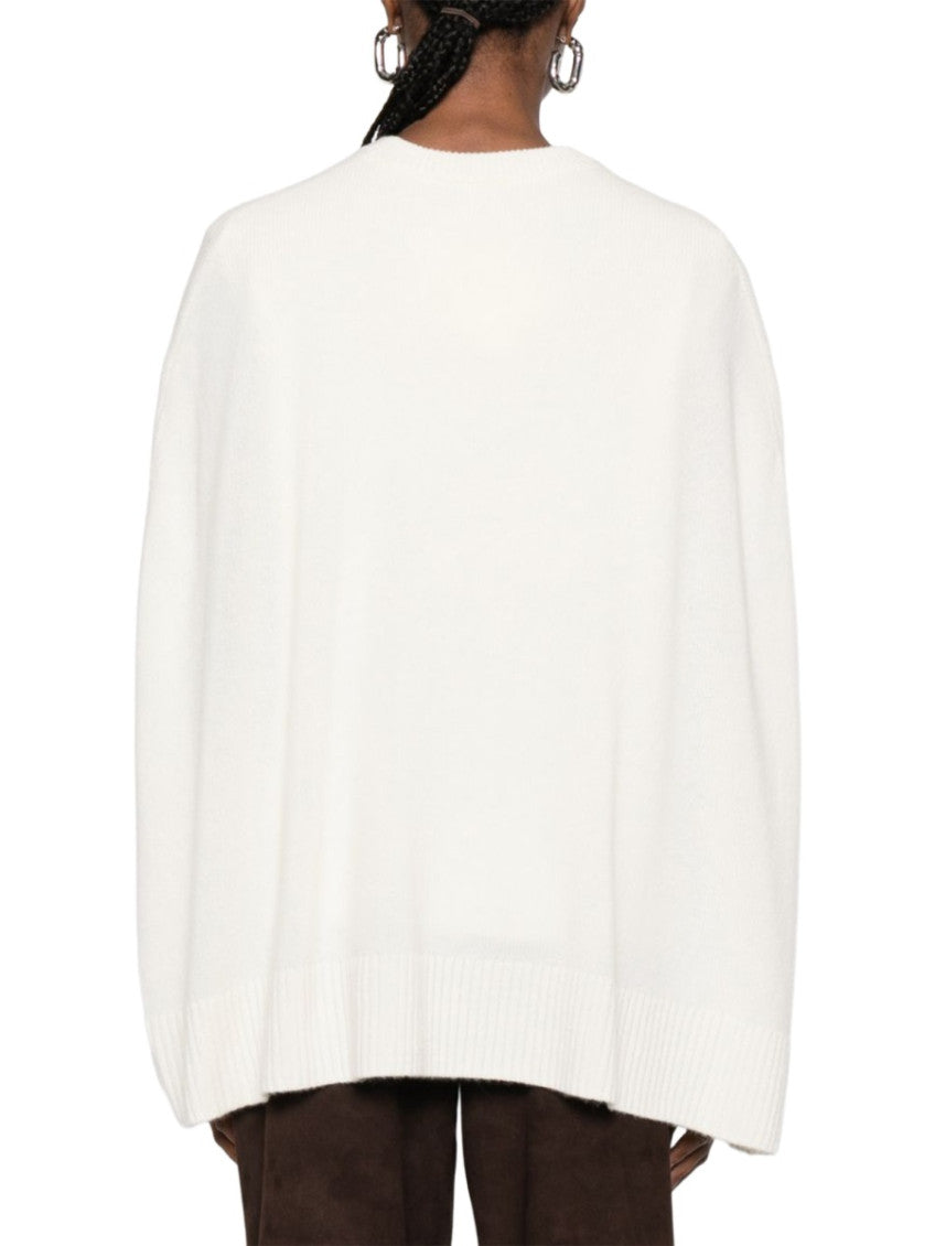 White Crew Neck Sweater 3