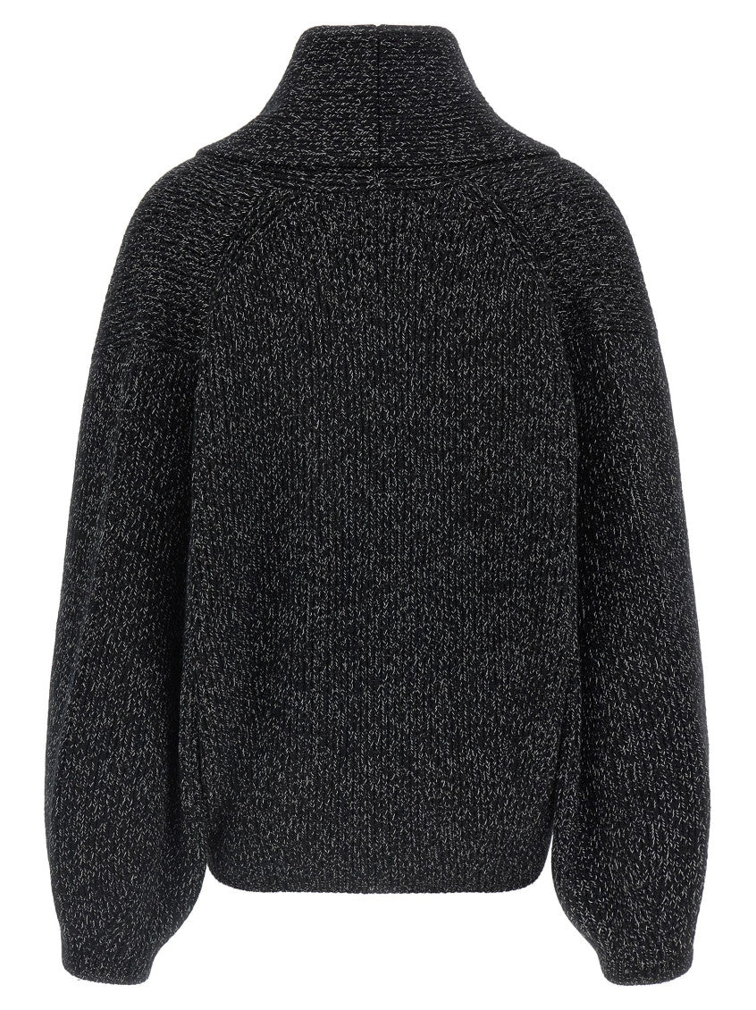 Black Shawl Neck Cardigan 2